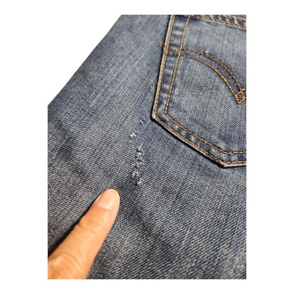 Levi's 505 Regular Fit Size 14 Regular W27 L27 Bootcut Medium Wash Streetware - Picture 10 of 11